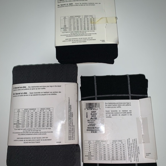 3 x pairs secret tights leggings - Picture 2 of 3